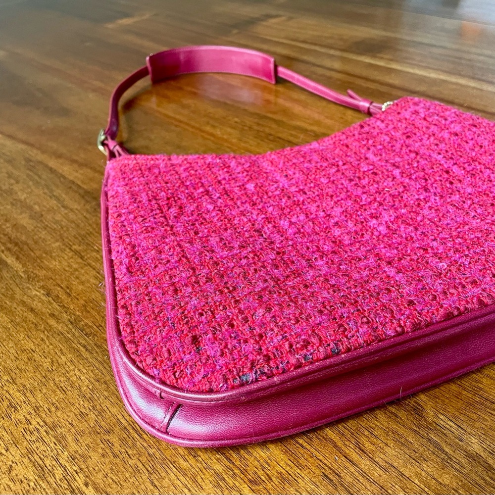 Coach Vintage Y2K Girlie Boucle Hobo Lamb Nappa, Wool, Alpaca, Mohair - Picture 15 of 15